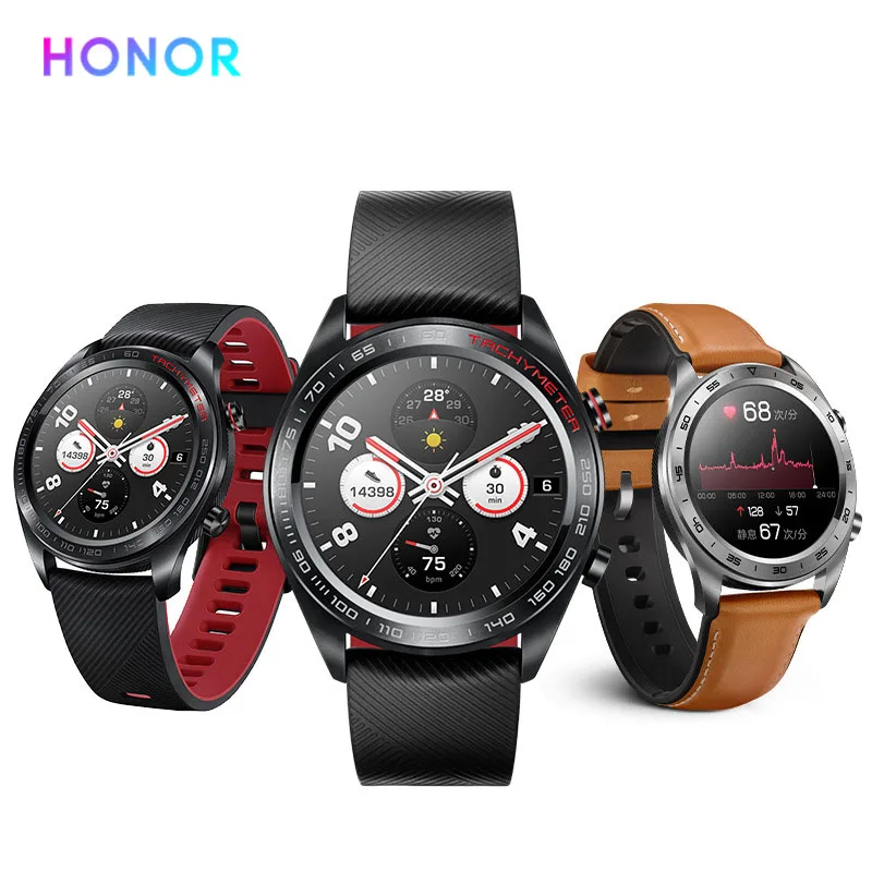 Huawei Honor Magic Watch - Плавающий водонепроницаемый смарт-часы для отслеживания сердечного ритма, бега с GPS и фитнес-трекером.