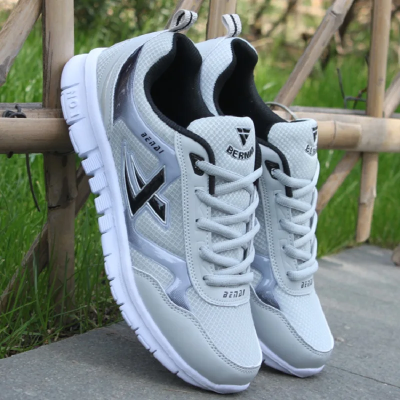 Кроссовки мужские дышащие сетчатые без шнуровки повседневные размера плюс |