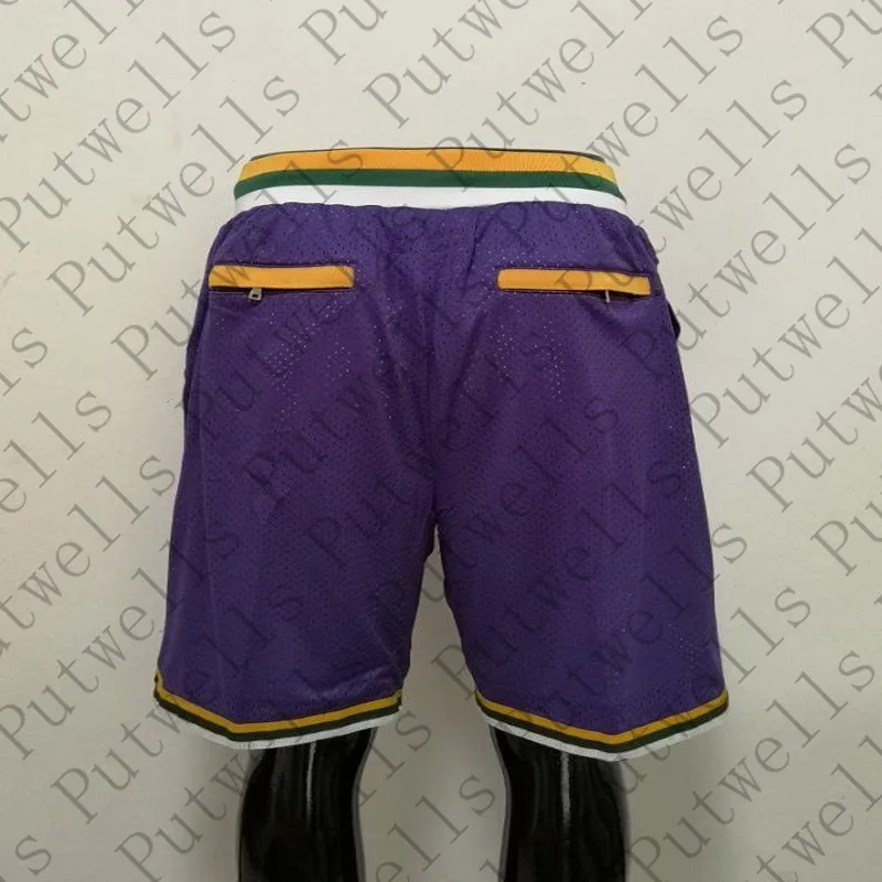 

Для мужчин в Америке Баскетбол Юта короткие фиолетовые S-XXXL