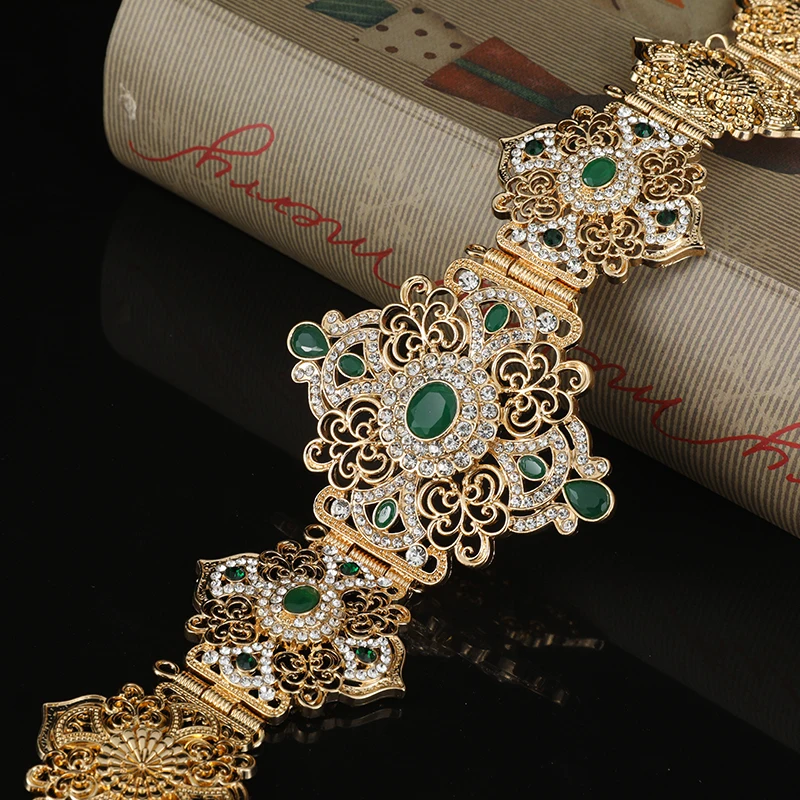 

Morocco Caftan belt Holloway women's wedding dress body jewelry waist chain adjustable length bride gift