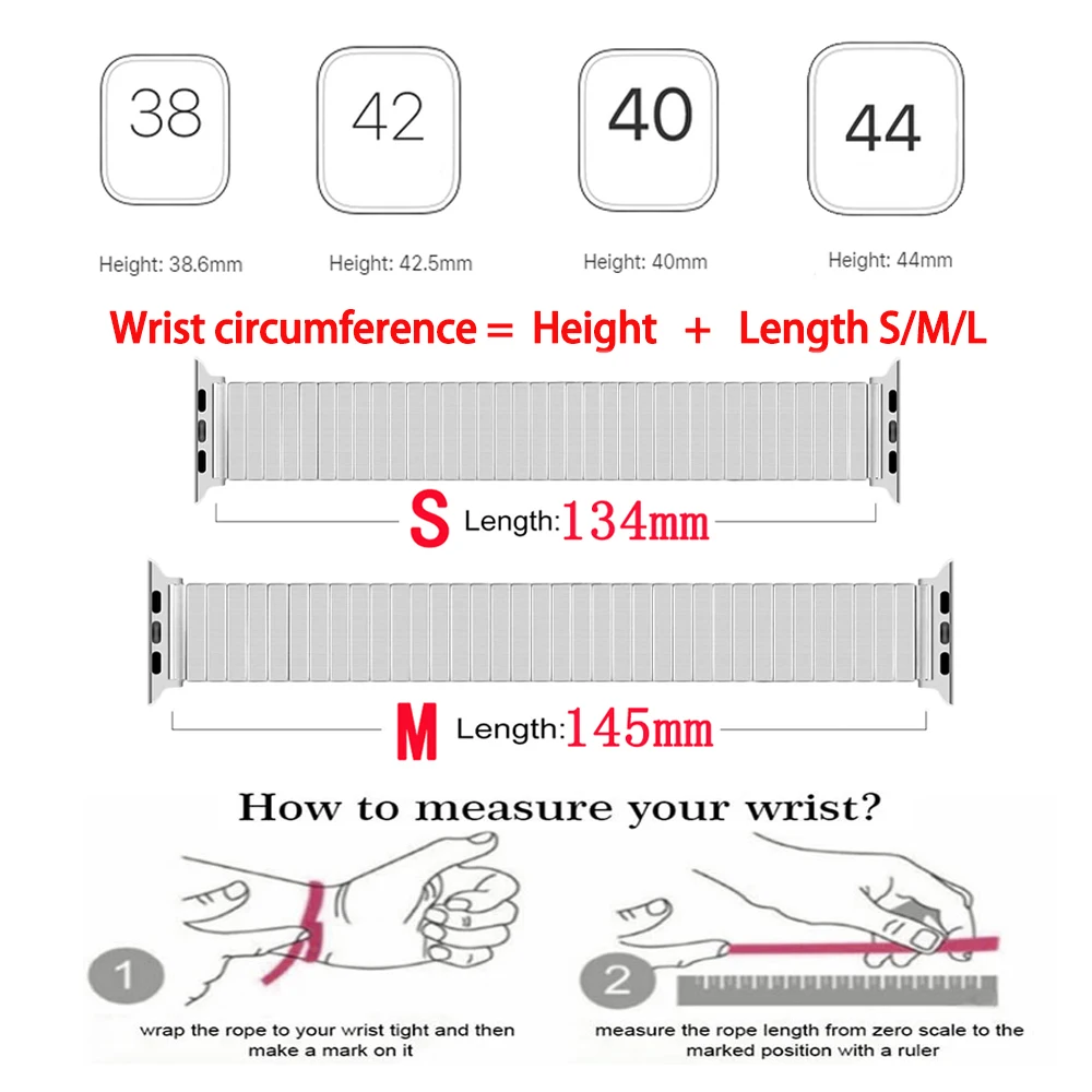 

Elastic Watchband for Iwatch 38mm 40mm 44mm 42mm Woman Stainless Steel Band for Apple Watch Series 6 5 4 3 Se 2 Expansion Luxury