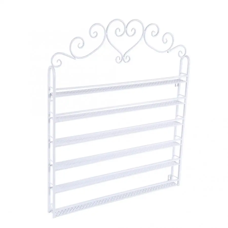 Гель для ногтей дисплей 6 ярусов кованый лак стойка Настенный Дисплей Органайзер