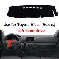 taijs factory sport new design polyester fibre car dashboard cover for toyota hiace9seats left hand drive