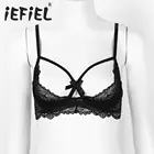 Горячая распродажа сексуальное экзотическое женское белье Для женщин бюстгальтер открытые открытый бюстгальтер регулируемый наборные плечевые бретельки половина чашки бюстгальтер на косточках Топы