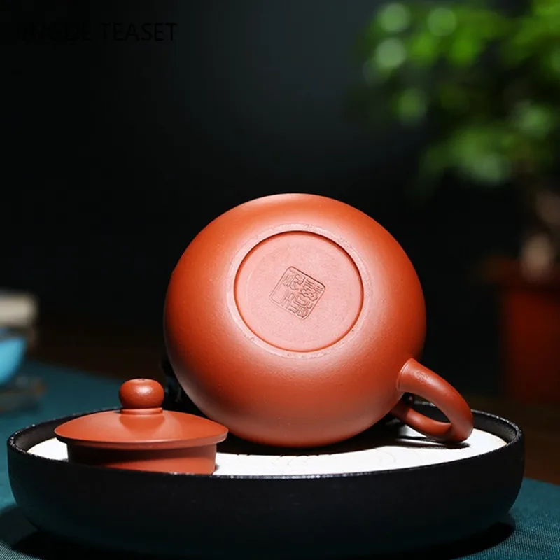 

Yixing Purple Clay Tea Pot Handmade Carved Xishi Teapots Raw ore beauty kettle Chinese Tea ceremony Customized gifts 290ml