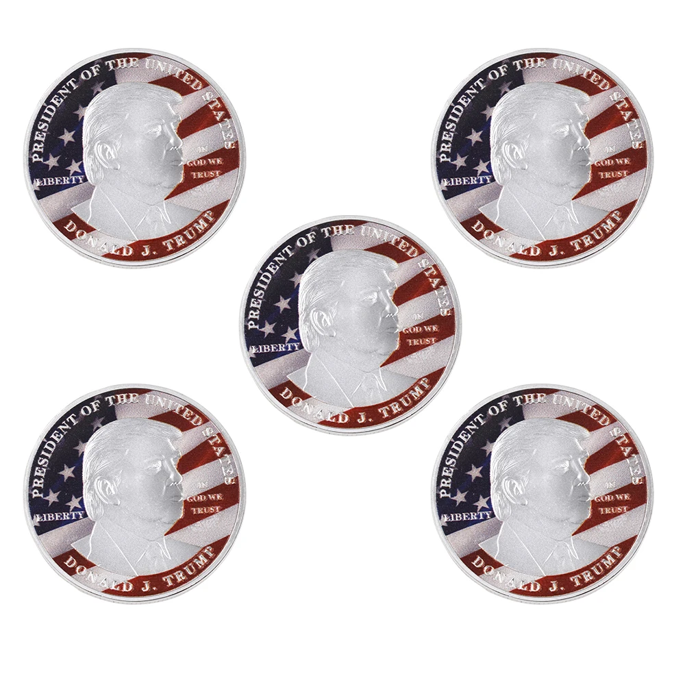 Оптовая продажа лидер продаж серебряная монета Дональда Трампа коллекционная