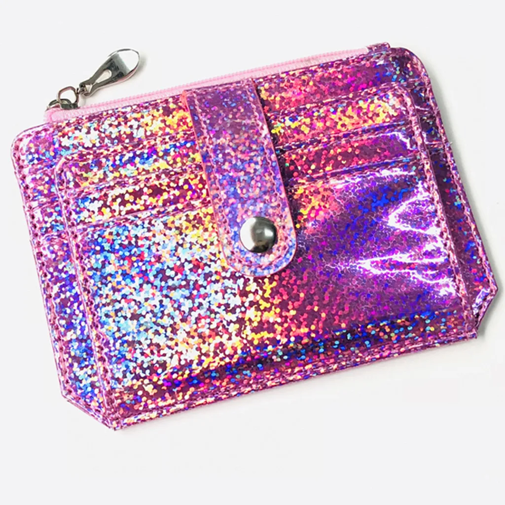 Модный женский многофункциональный портативный кошелек на молнии с пряжкой для