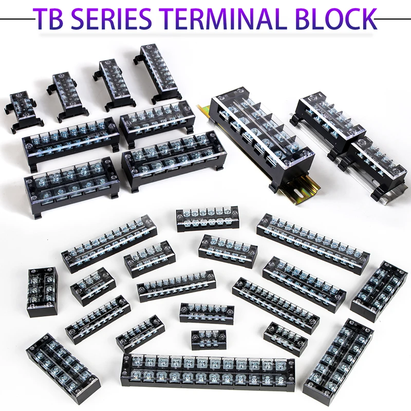 1 шт. TB1506 двухрядная Барьерная винтовая Клеммная колодка ленточный соединитель