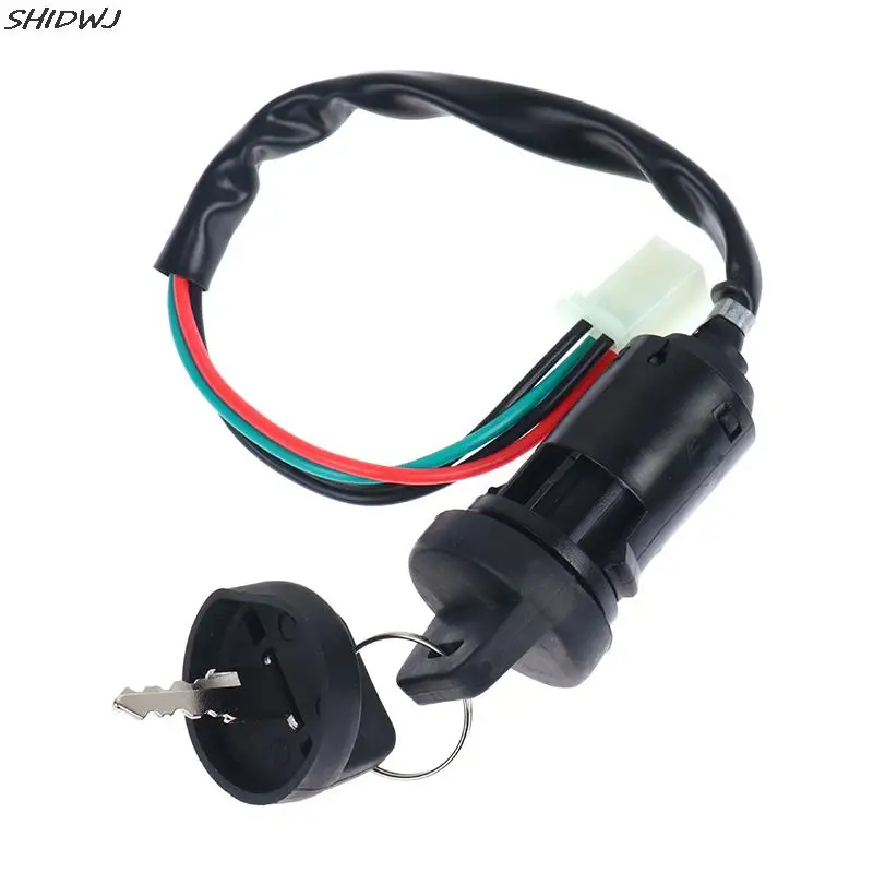 

Universal 4 Wires Ignition Barrel Switch On/Off With 2 Keys For Motorcycle Pit Dirt Bike Quad ATV