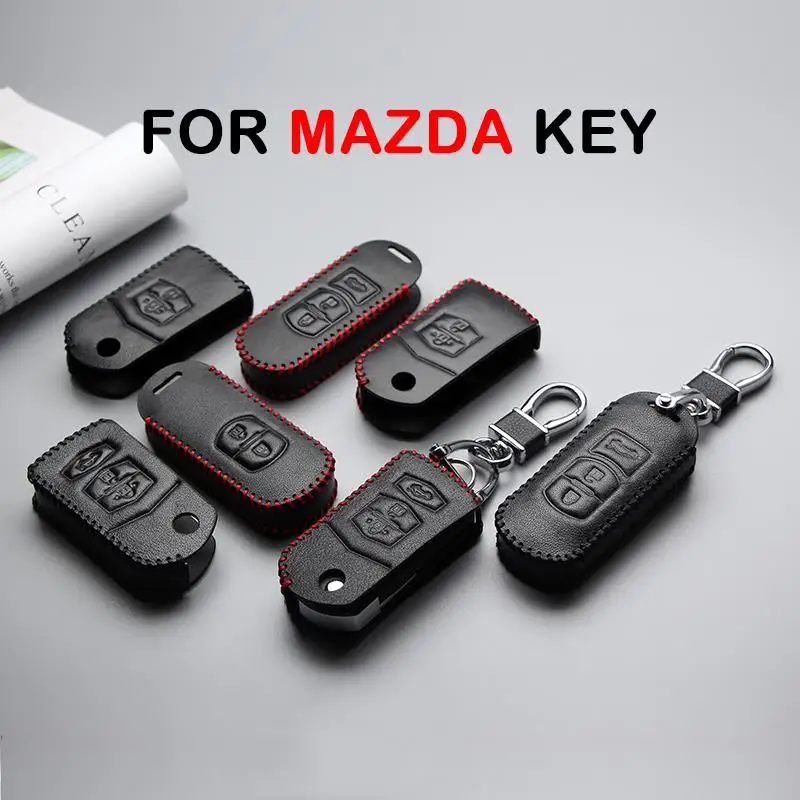 Для Mazda 3 6 CX5 CX7 323 626 Familia CX 5 Demio автомобильный брелок чехол для ключей