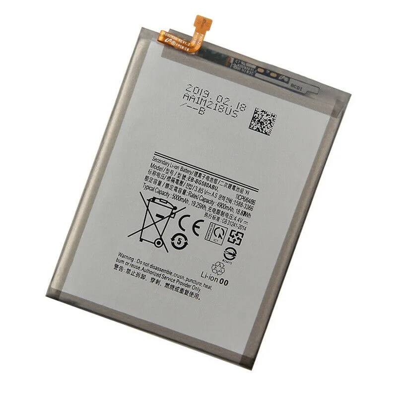 

New EB-BG580ABU Battery for Samsung Galaxy M20 M30 SM-M205F Phone Replacement Batteries 5000mAh