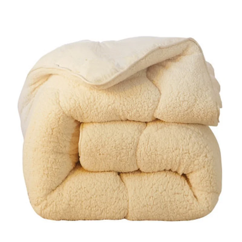 Зимние пододеяльники одеяло из полиэстера толстое шерстяное рельефного волокна
