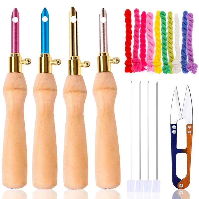 

LMDZ Embroidery Starter Kit with 10 Color Embroidery Floss, Threader, Scissor, Embroidery Stitching Craft Tool for Needle Punch