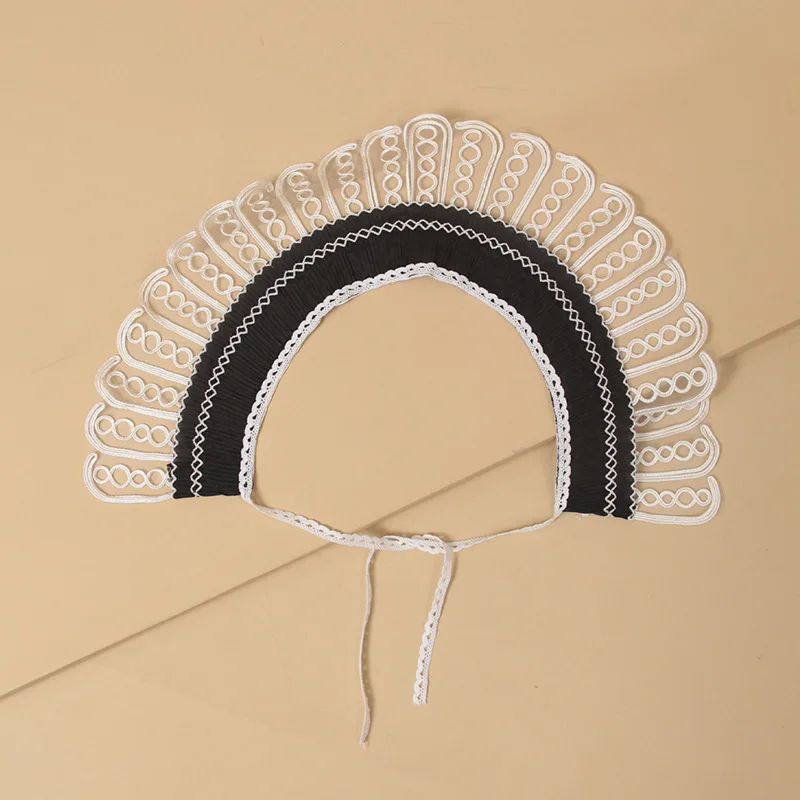 

Women Girls Doll Fake Collar Shoulder Wrap Female White Blouse Tops Summer Dress False Collar Women Shirt Detachable Collars