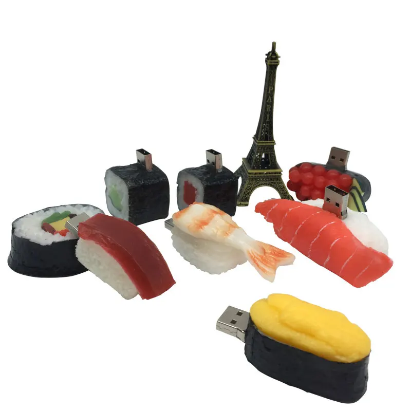 usb флеш-накопитель 128 ГБ memoria usb 2,0 лосось суши еда usb флешка 4 ГБ 8 ГБ 16 ГБ Флешка 32 Гб Флешка 64 Гб подарок