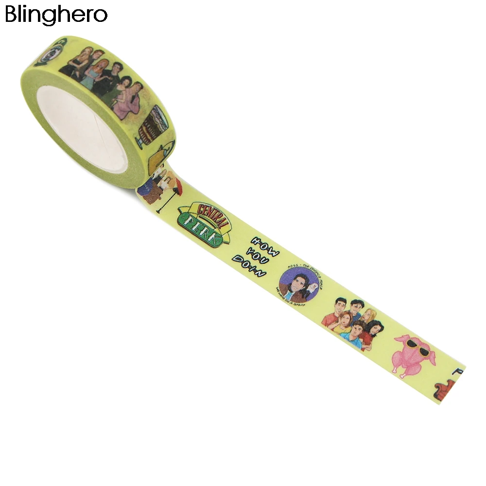 20 шт./лот BH1130 Blinghero 15 мм x 5 м Мультяшные милые кошки животные бабочки матовая