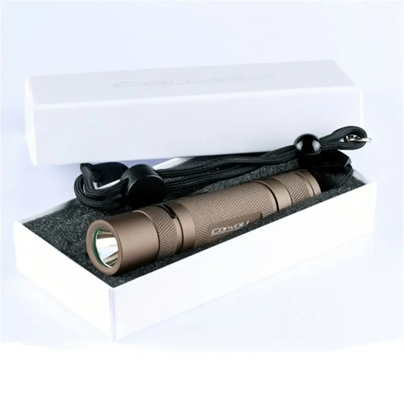 

Convoy S2+ Sand Xp-l Hi 7135x8 3/5modes EDC LED Flashlight 18650 Waterproof for Caming Hunting Torch Lantern Portable Clip