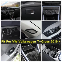 central control instrument panel decoration sticker ac cover trim for vw volkswagen t cross 2019 2022 interior modification