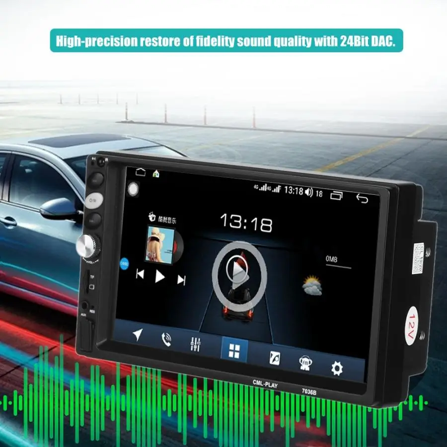 Автомобильный Mp5 плеер 7in автомобильный Радио стерео двойной 2Din HD Bluetooth телефон подключение MP5 плеер для Android аксессуары automovil