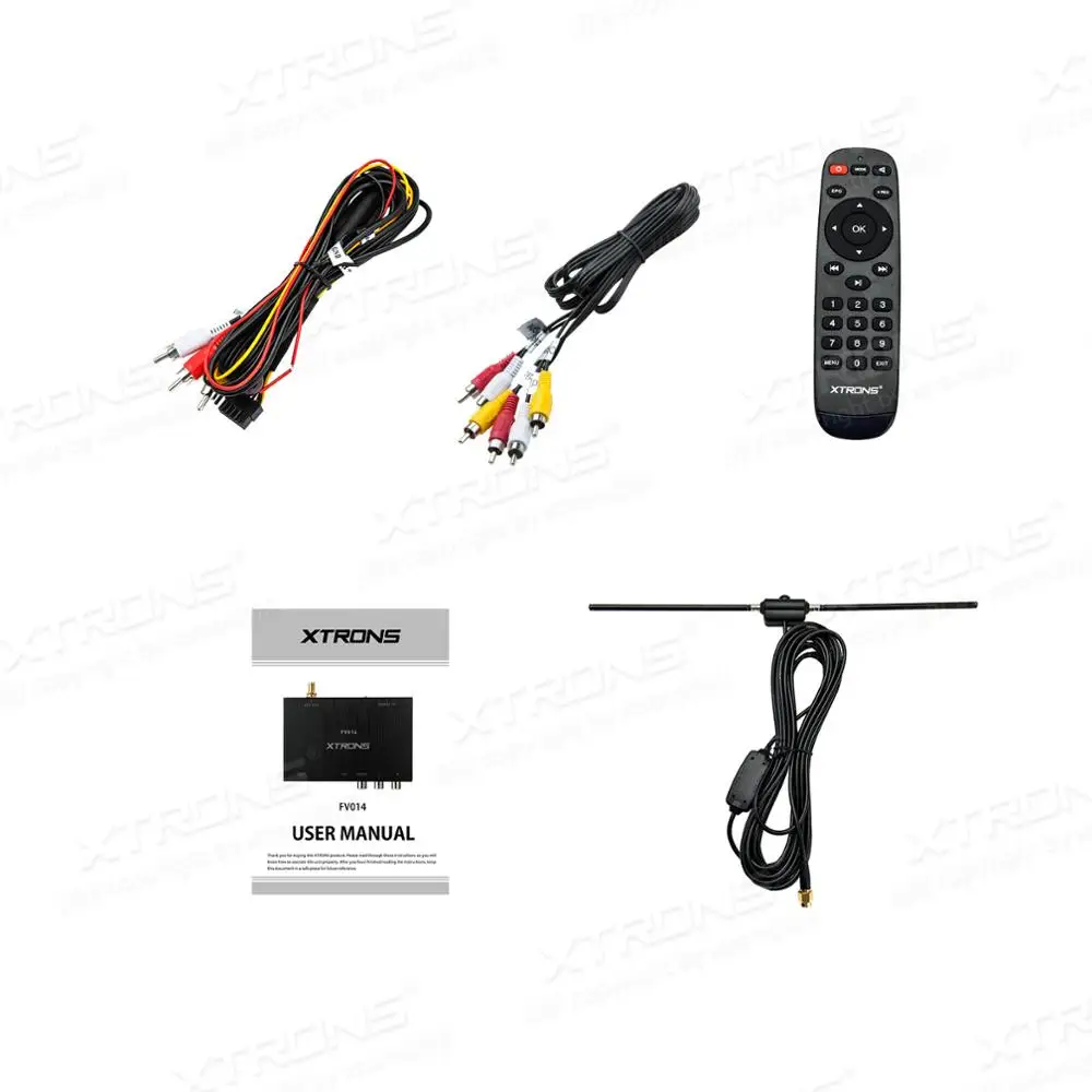 XTRONS FV014/Автомобильный цифровой DVB-T/T2 Freeview HDMI ТВ тюнер приемник/HDMI порт/тройной видеовыход/видеорегистратор/USB/Freeview HD