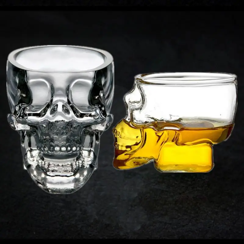 

Crystal Skull Cup Vodka Glass Skull Head Wine Glass Halloween Supplies