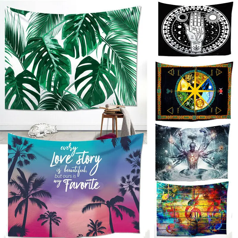 Персональный дом Национальный Стиль Тропическое дерево гобелен стена на стене