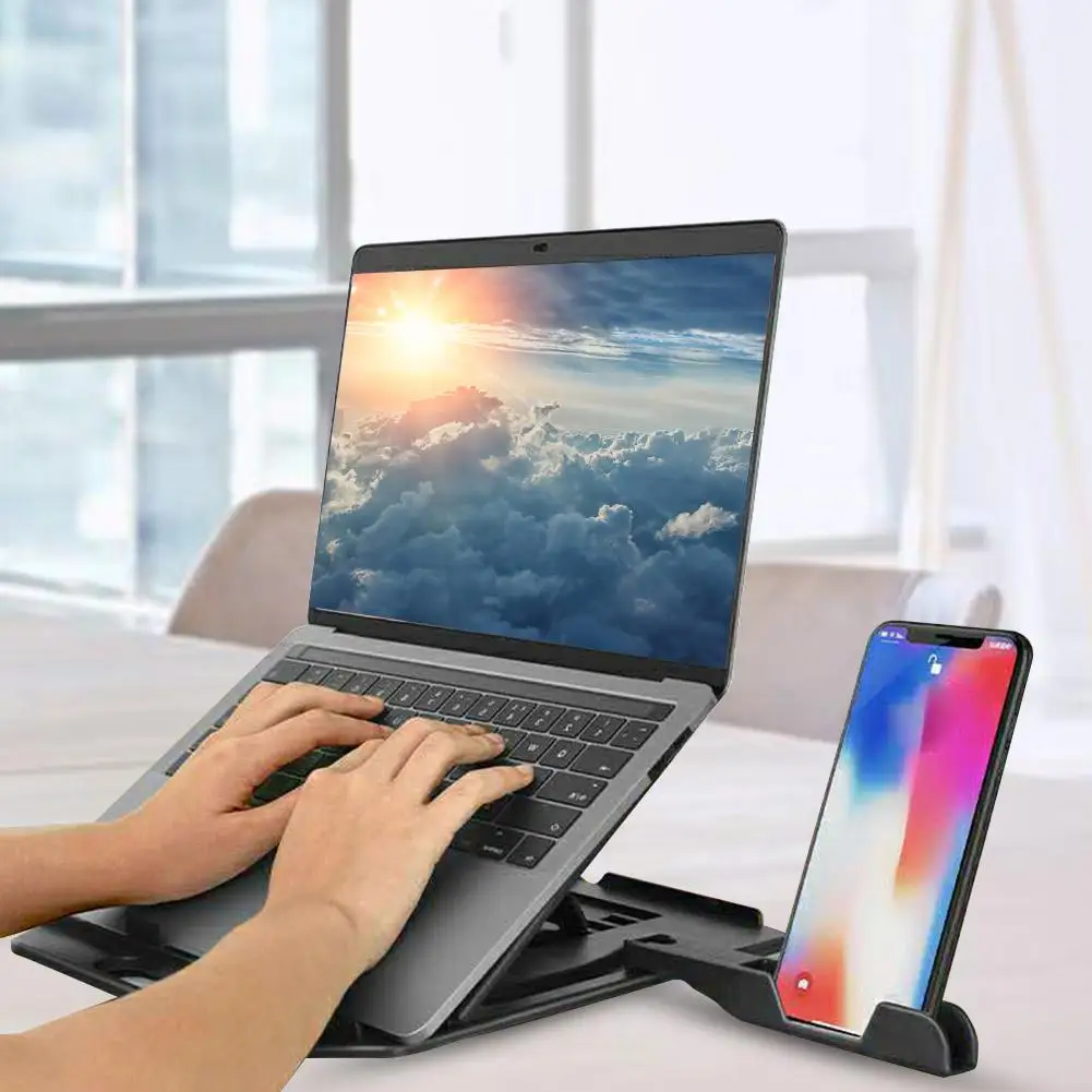 

Подставка для ноутбука с регулируемой высотой для Macbook Lenovo, компьютера с поворотом на 360 градусов, охлаждающая подставка для ноутбука, подст...