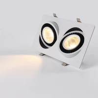 dimmable led downlight single double downlight adjustable angle for living room bedroom kitchen ceiling lamp