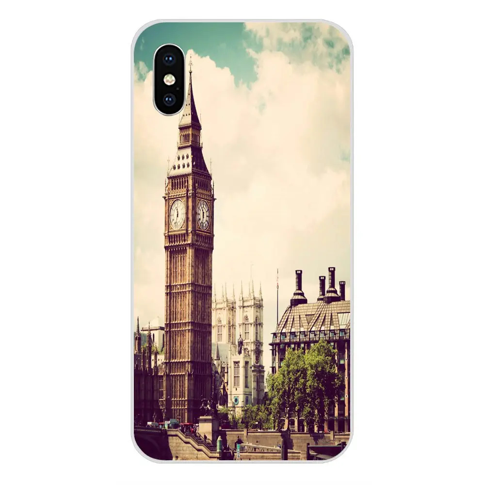 London Collage Art Soft TPU Pattern Phone For HTC Desire 530 626 628 630 816 820 830 One A9 M7 M8 M9 M10 E9 U11 U12 Life Plus | Мобильные