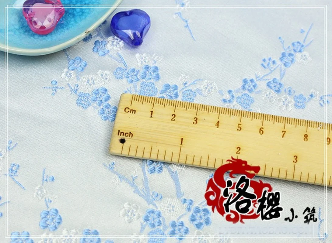 Thick Chinese Damask Costume Dress Robes Qipao Clothes Kimono Satin Plum Jacquard Brocade Fabrics | Дом и сад