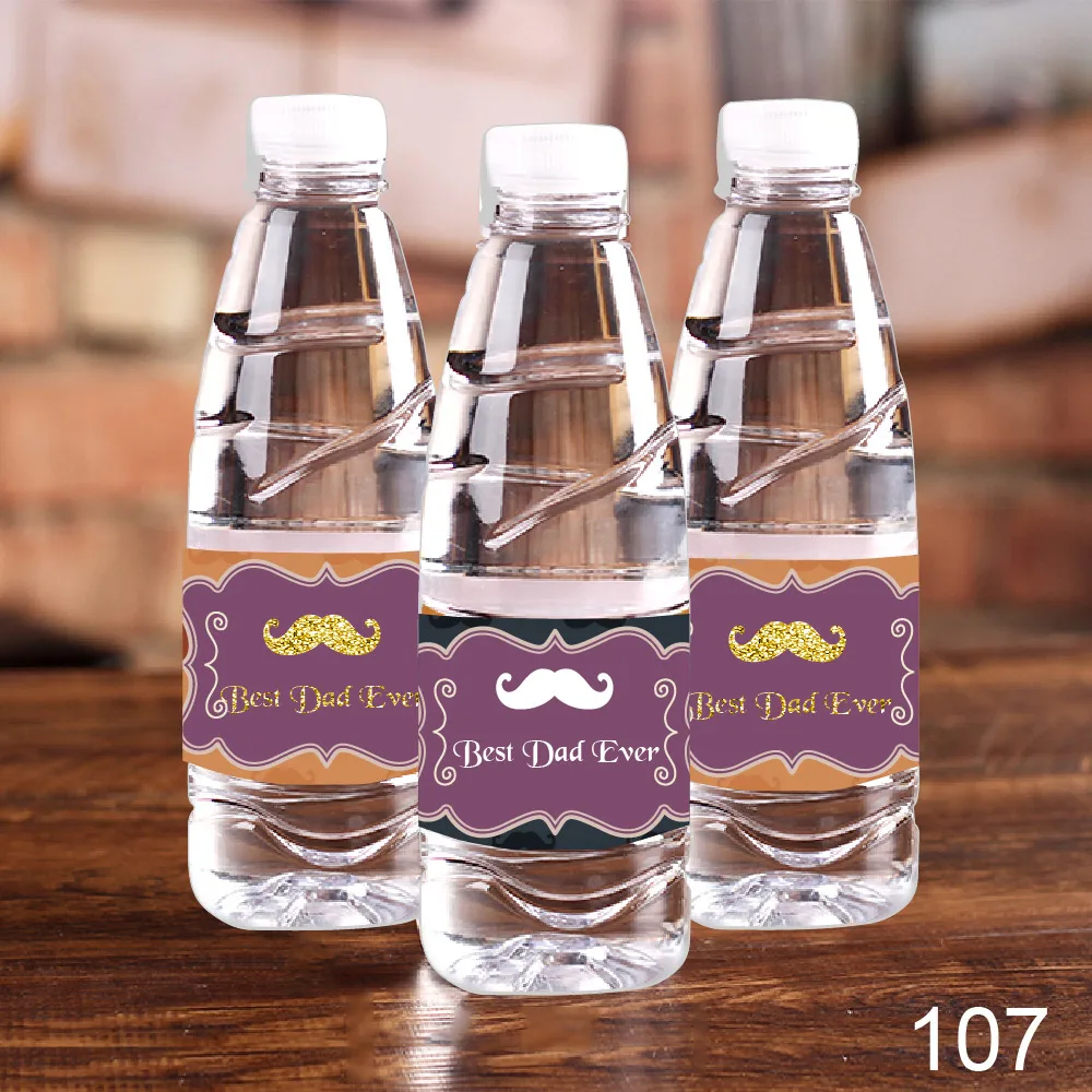 20 усов галстук бутылка для воды Вино Шампанское этикетки конфеты бар обертки