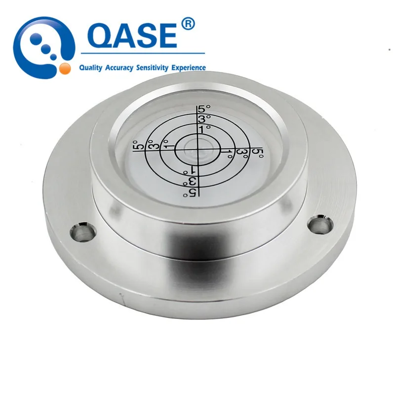 Universal Flange Nível de Bolha Bolha Circular Nível Bullseye Matal Transferidor Horizontal Instrumentos de Medição Instrumentos de medição de nível