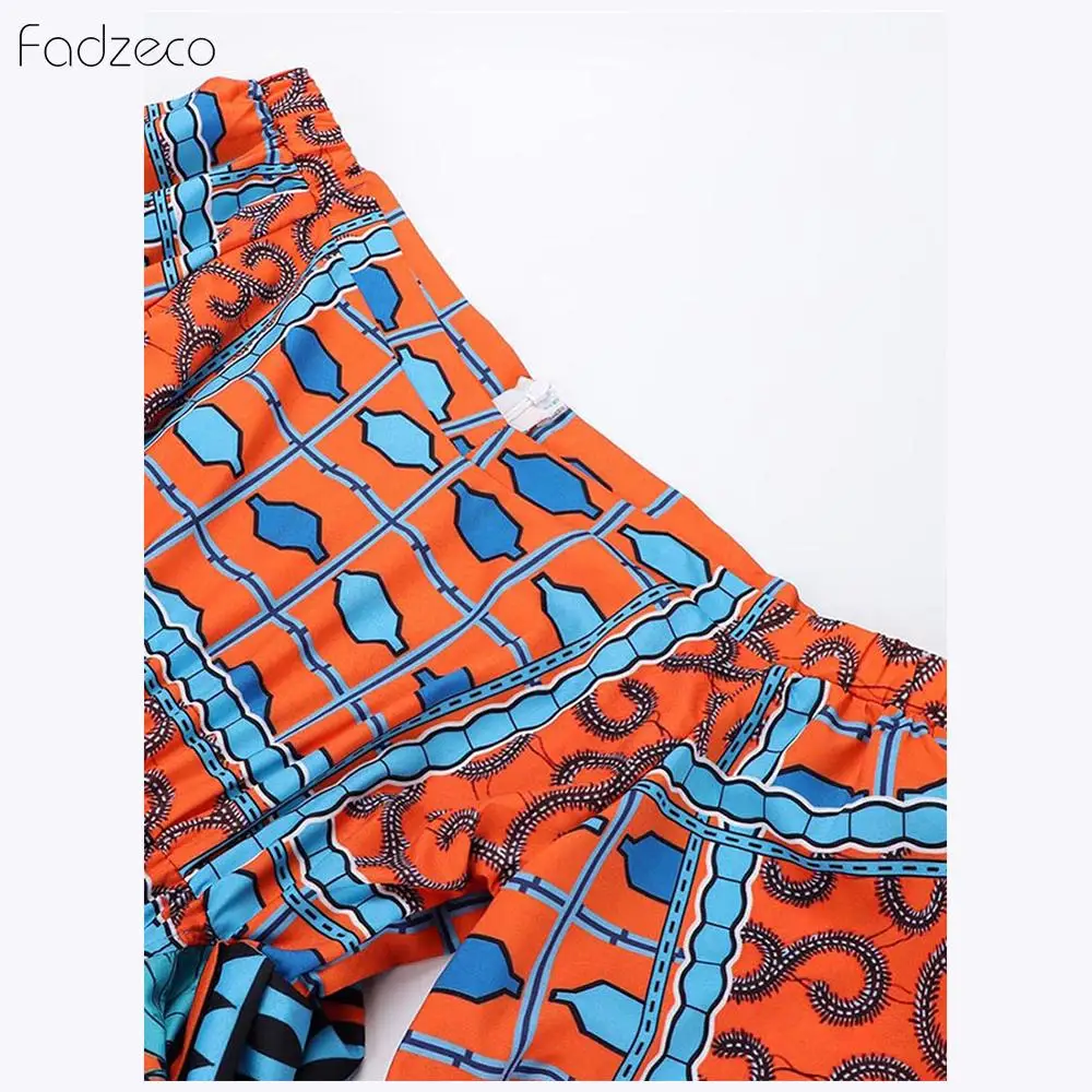 Fadzeco африканская одежда 2019 новая дамская Дашики принт Осень Плюс халат