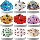 50 шт., детская маска для лица из мультфильма Marvel