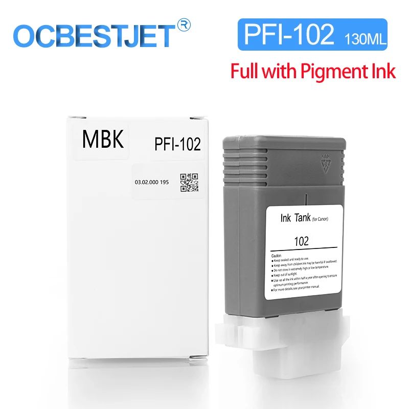

OCBESTJET PFI-102 PFI102 совместимый чернильный картридж для Canon iPF605 iPF 500 510 600 605 610 700 710 750 (6 цветов на выбор)