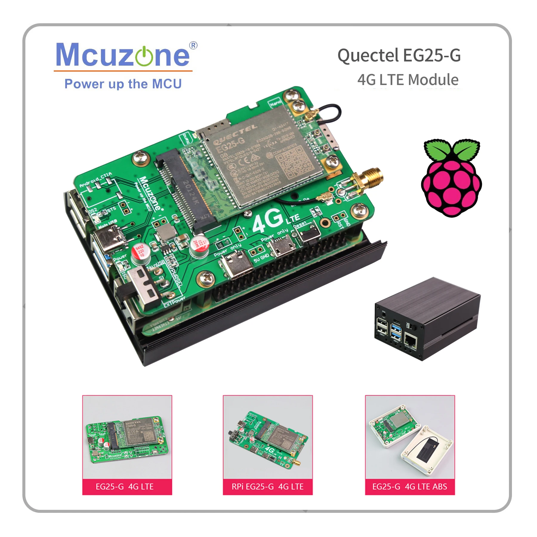

Quectel EG25-G Global BAND 4G LTE WCDMA GSM GPRS, for Raspberry Pi Rockchip ARM Android Linux Wince Windows Quectel EG25