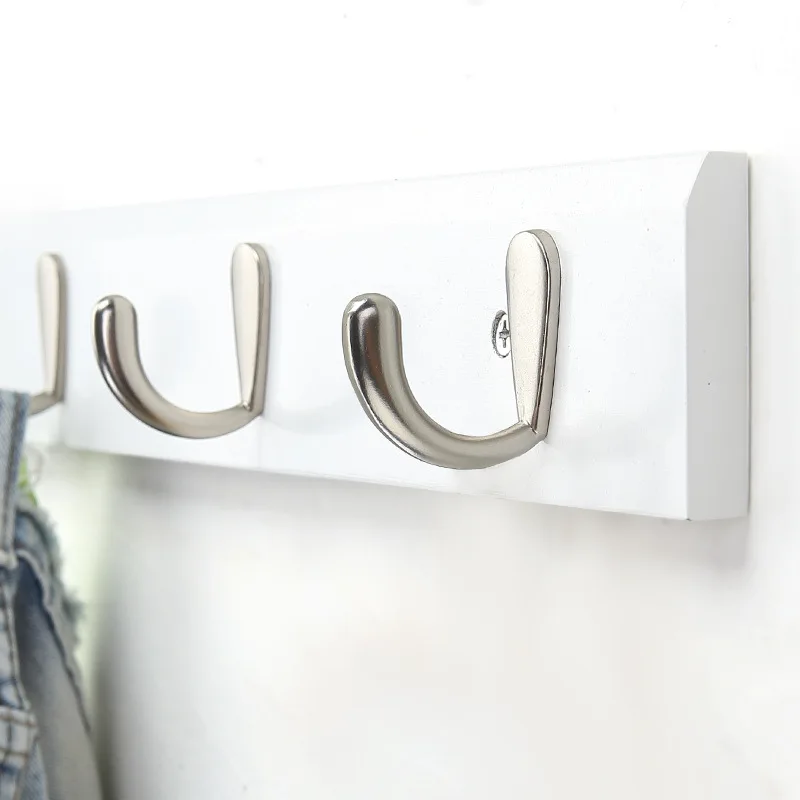 

Coat Rack Wall Natural Bamboo Clothes Hanging Hooks Wall Bedroom Furniture Coat Hanger Clothing Racks Organizer