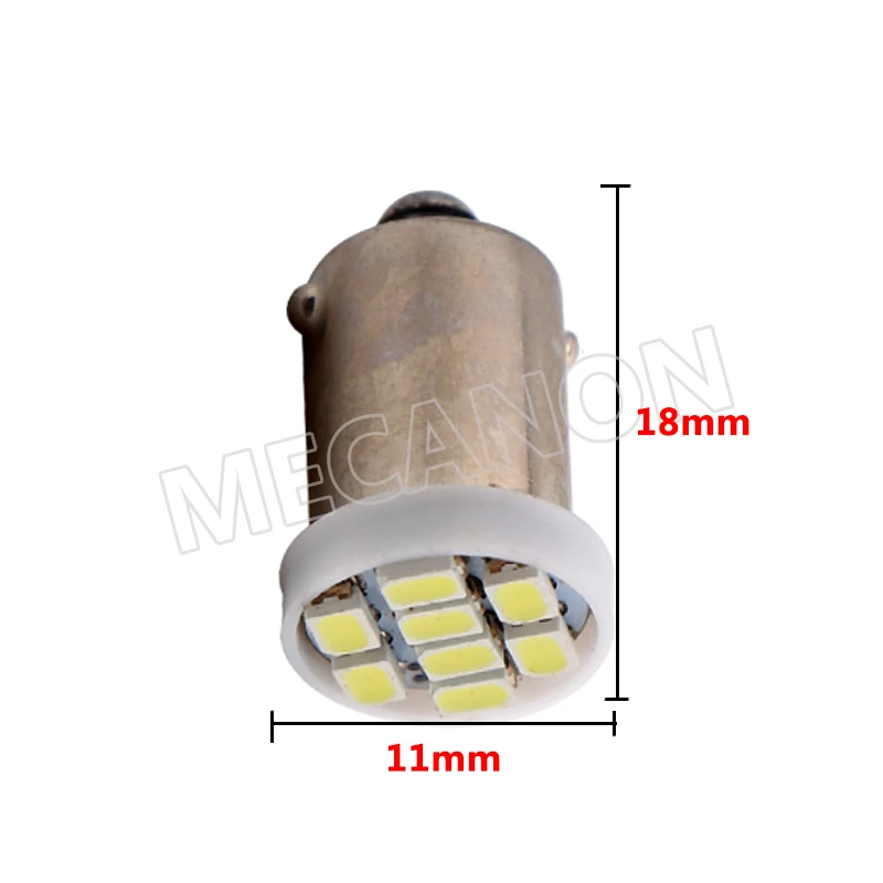 10 шт. с источником питания от постоянного тока 6V 6 3 V BA9S T4W светодиодный лампы не