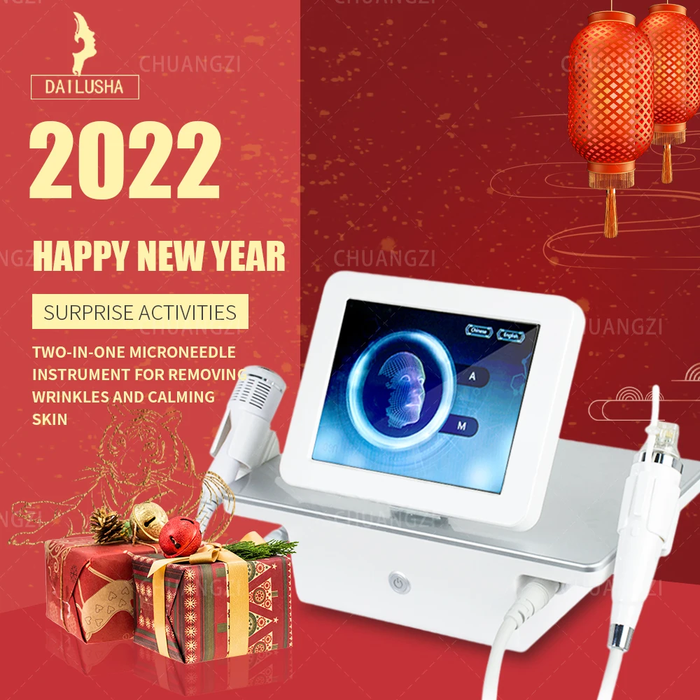 

2022 2 in1RFFractional Micro-needle Machine with Cold Hammer RF radio frequency skin tightening Acne Scars Stretch marks removal