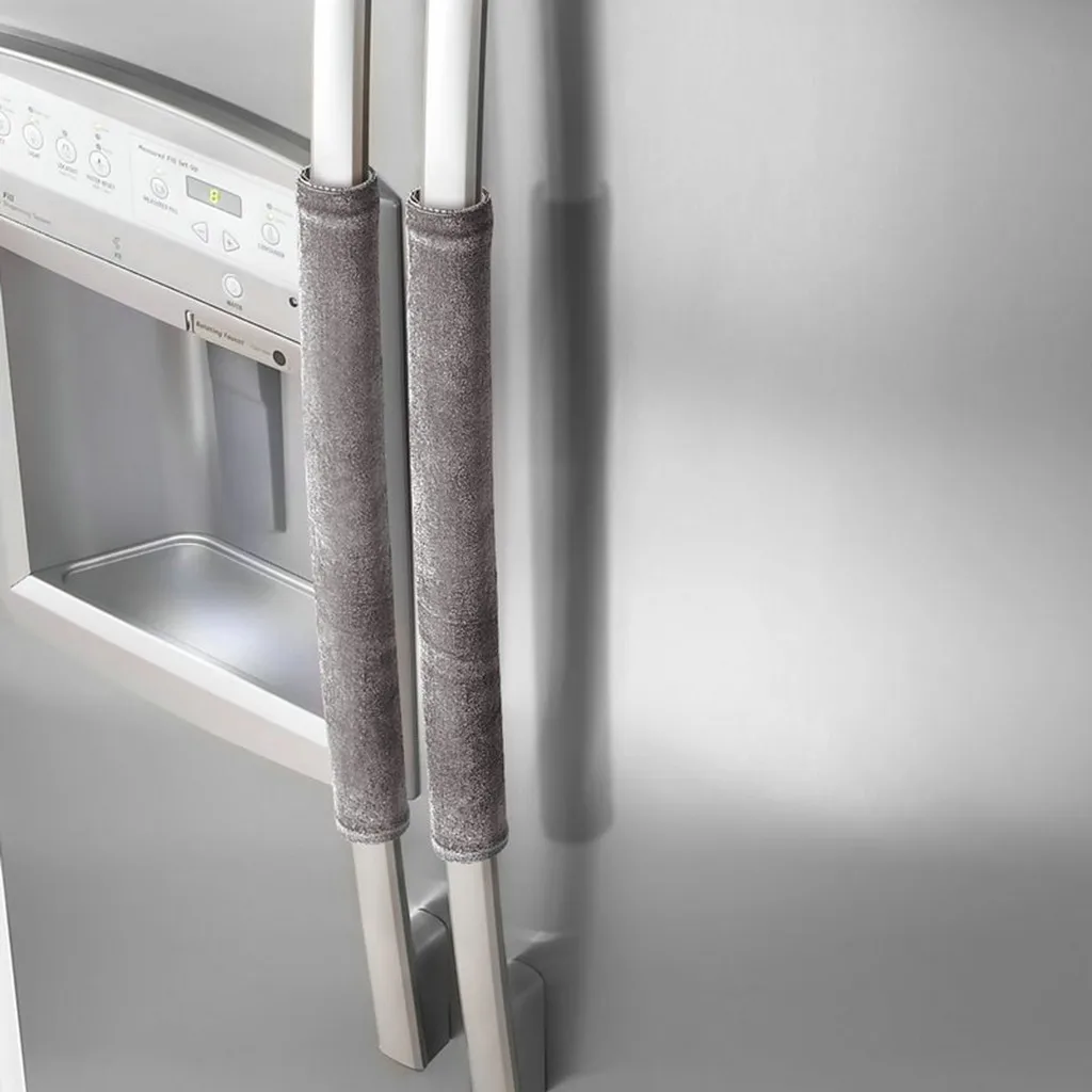 

A Pair Refrigerator Handle Cover Kitchen Appliance Refrigerator Cover