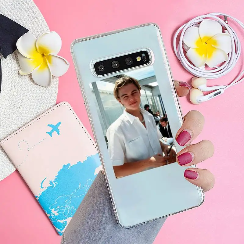 

American actors Leonardo DiCaprio Phone Case Transparent for samsung A 21s 50 71 S 8 9 20 20fe note 10 20 ultra plus