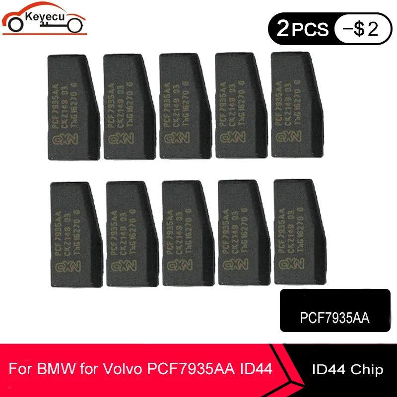 KEYECU 10 шт./лот чистый PCF7935AA транспондер чип ID44 крипто для BMW/Dodge Sprinter/Mercedes ML/Volvo