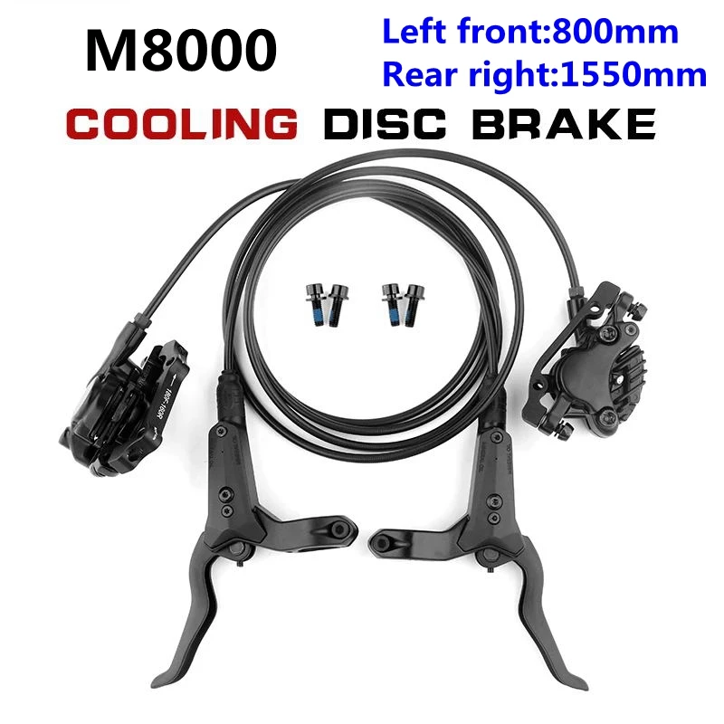 

Гидравлические дисковые Тормозные колодки для горного велосипеда, набор дисковых тормозов с масляным давлением M8000 для Shimano, 800 / 1550 мм