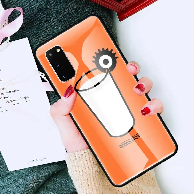 

A Clockwork Orange Glass Phone Case for Samsung Galaxy S20 FE S10 Plus S10E S9 S8 Funda for Note 8 9 10 Lite 20 Cover Back Coque