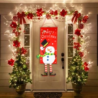 christmas decorations red merry christmas porch sign xmas hanging for home door banner ornaments new year navidad noel 2020decor
