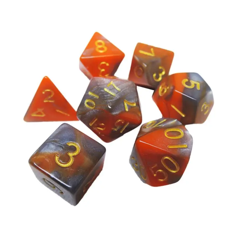 

DIY Crystal Epoxy Mold Dice Fillet Shape Multi-spec Digital Game High Mirror Silicone Mould Making Accessories
