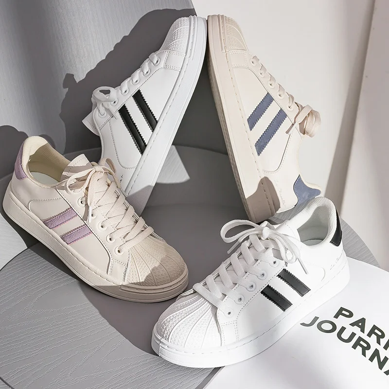 2021 spring and autumn new shell head small white shoes women's Korean casual casual casual sneakers trend flat soled shoes