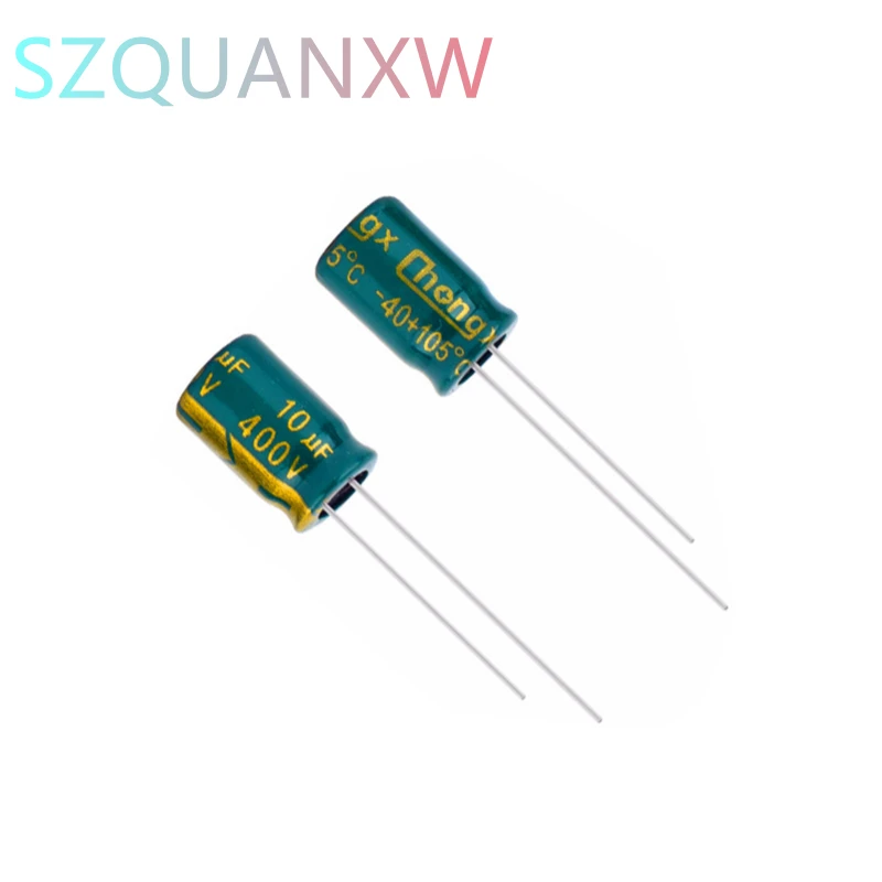 

10PCS 400V10UF 8x12mm 8*12mmhigh frequency low resistance power motherboard long life electrolytic capacitors