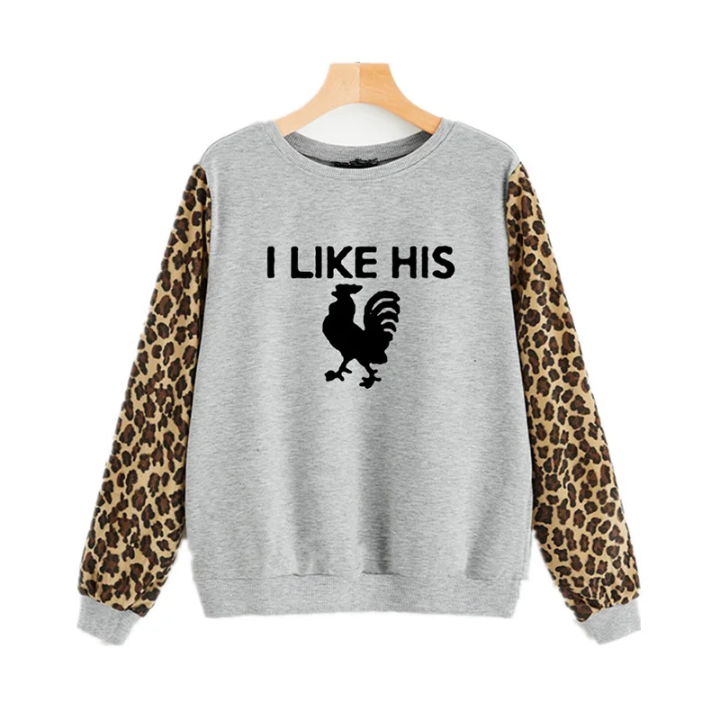 Новые леопардовые Лоскутные женские толстовки размера плюс пуловеры XXL Осень