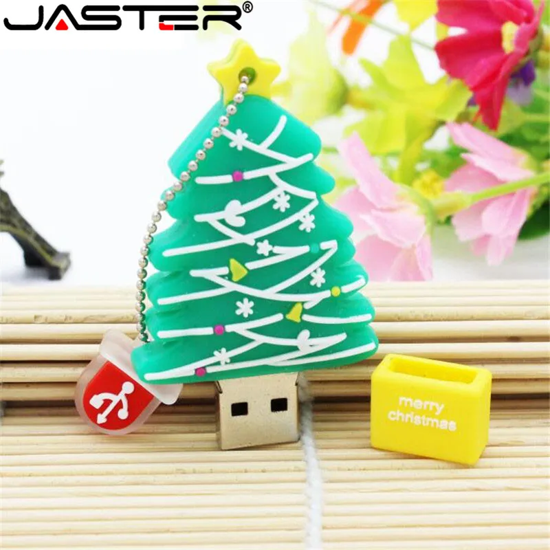 USB флеш накопитель JASTER в виде рождественской елки 8 128 ГБ|USB флэш-накопители| |
